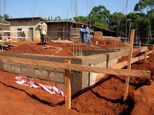 Fondation des toilettes terminé